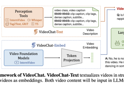 VideoChat: Sistem Pemahaman Video Berbasis Obrolan yang Menggabungkan Model Bahasa dan Visual 3