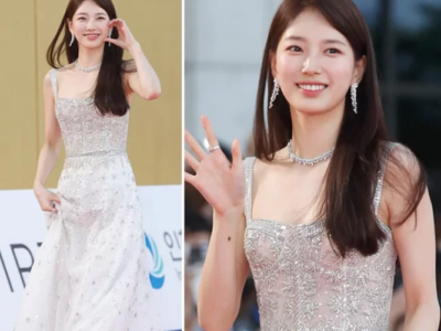 Suzy Bae Memukau dalam Acara Penghargaan Blue Dragon Series ke-2 dengan Perhiasan Mewah dan Busana Couture 3